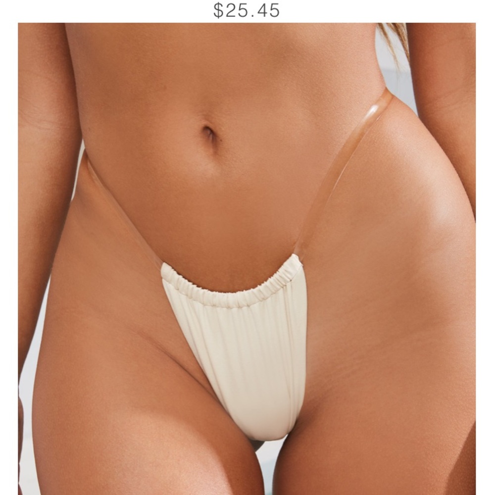 Micro clear strap bikini - SZ SMALL
